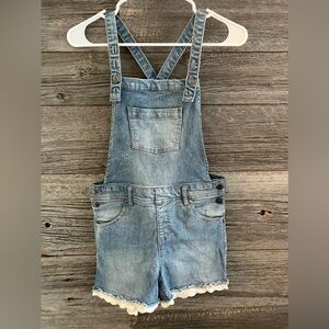 Cat & Jack Denim Short Overalls Size 10/12